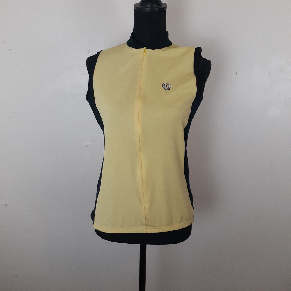 Pearl Izumi Cycling Shirt Colorblock Back Pockets Zip Closure